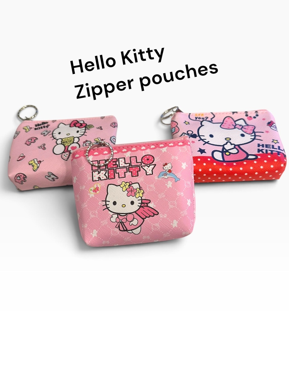 Hello Kitty Pink Zipper Pouch - Kids Accessories
